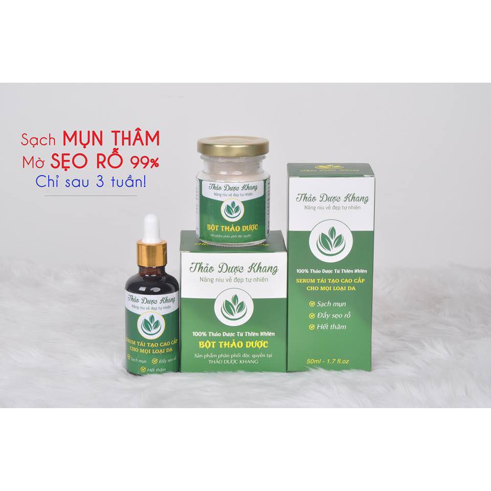 Combo Thảo Dược Khang Serum 30ml Và Bột Thảo Dược