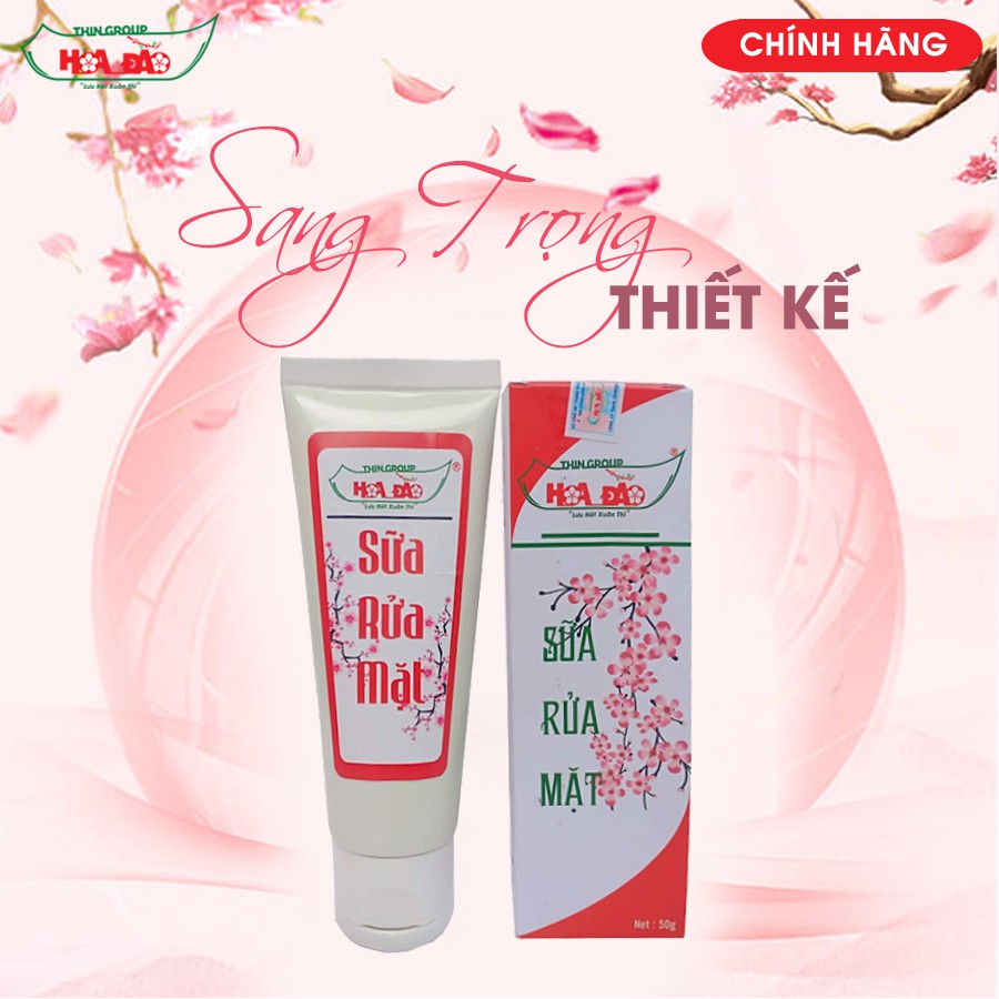 Sữa rửa mặt trà xanh Hoa Đào - Dịu nhẹ, làm sạch sâu