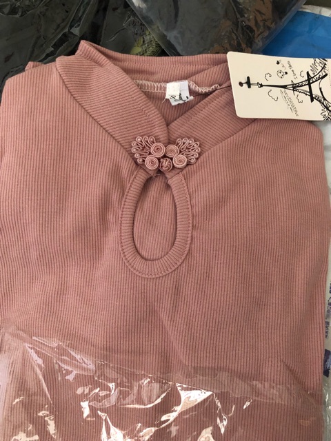 (SẴN S ĐEN) Sườn xám thun khoen 3 màu (ảnh thật) | BigBuy360 - bigbuy360.vn