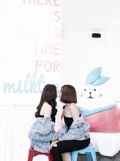 Khoác jeans form oversize