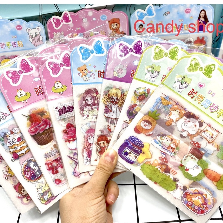 Set 3 tấm sticker dán trang trí