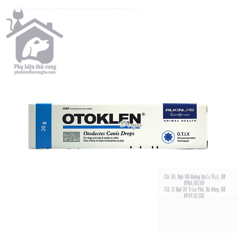 OTOKLEN 20g - Trị rận tai chó mèo - phụ kiện thú cưng