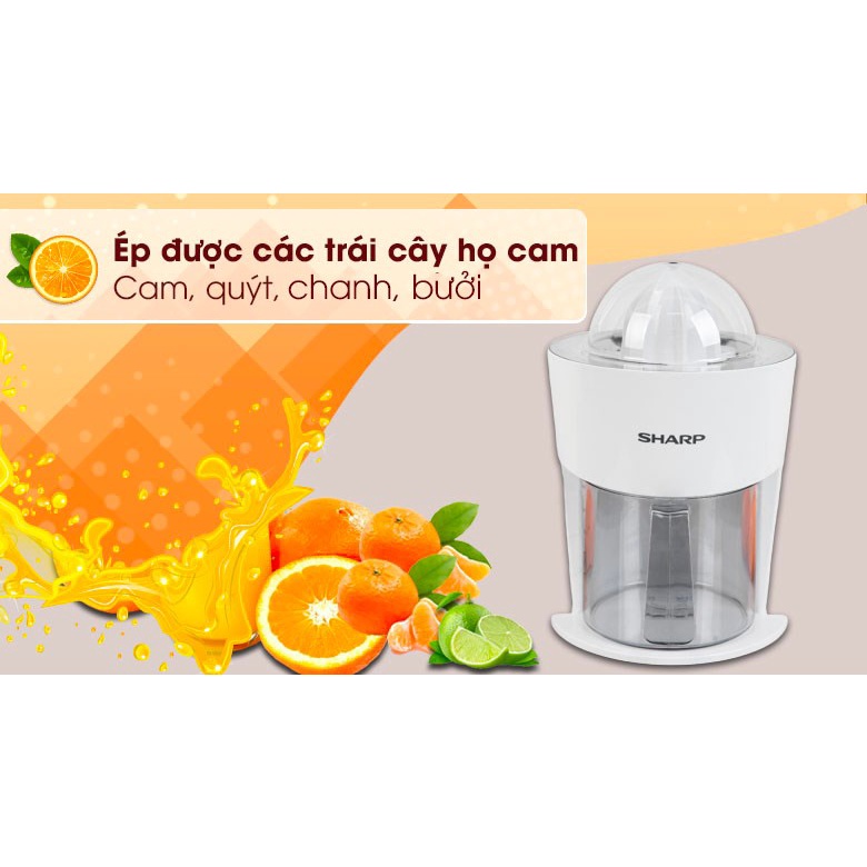 Máy Vắt Cam Sharp EJ-J408-WH Nhỏ Gọn Sang Trọng - Hàng chính hãng