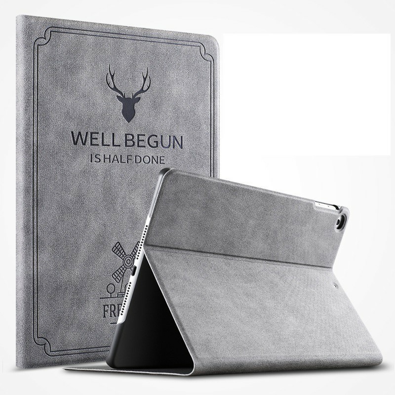 Ốp Ipad, Bao Da Ipad Da Sần Logo Đầu Hươu Design For Your