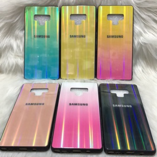 Ốp lưng Samsung Galaxy Note 9 mặt kính 7 màu siêu đẹp