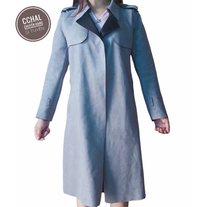 Áo da lộn dáng dài. Ảnh thật shop tự chụp | BigBuy360 - bigbuy360.vn