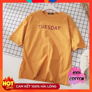 Áo thun Tuesday 🔴100% COTTON🔴 Áo thun form rộng thiết kế 7 ngày 100% cotton