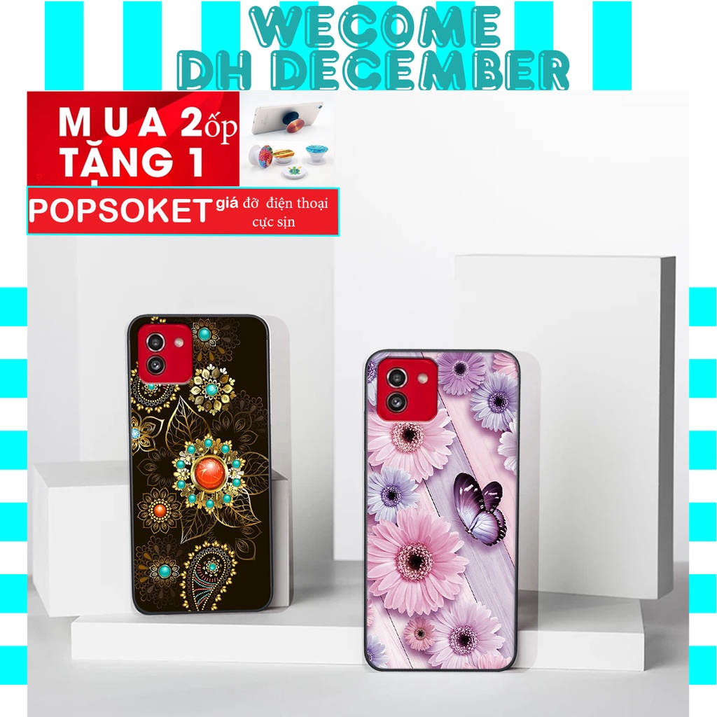 Ốp lưng Samsung Galaxy A03/ A04 in hình hoa tinh tế , mới mẻ DH DECEMBER
