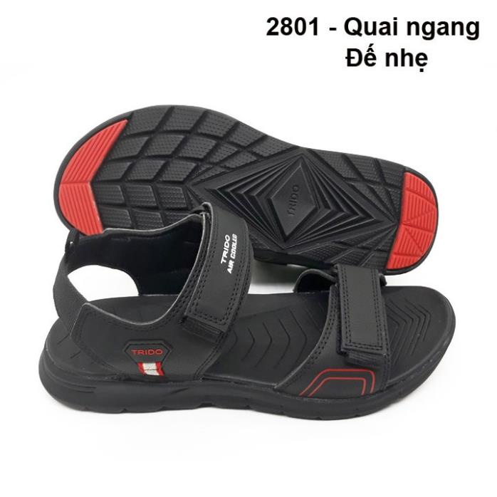 S01 Giày Sandal Quai Chéo Nam Trido 8820A Xám