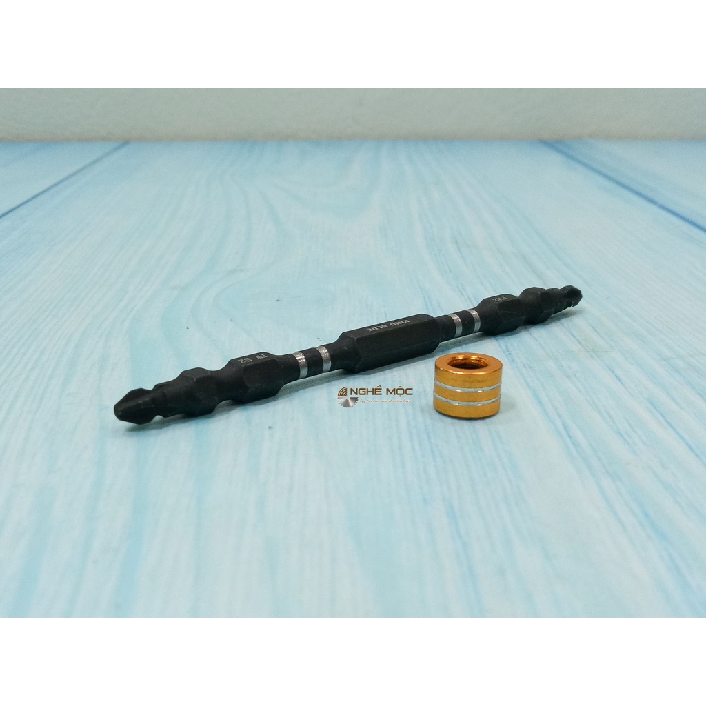 Mũi bắt vít dài nam châm 2 đầu KingBlue PH2 Thép S2 chính hãng