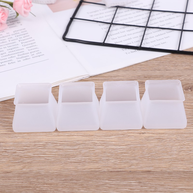 Set 4 Miếng Lót Chân Ghế Bằng Silicon Bảo Vệ Sàn Nhà