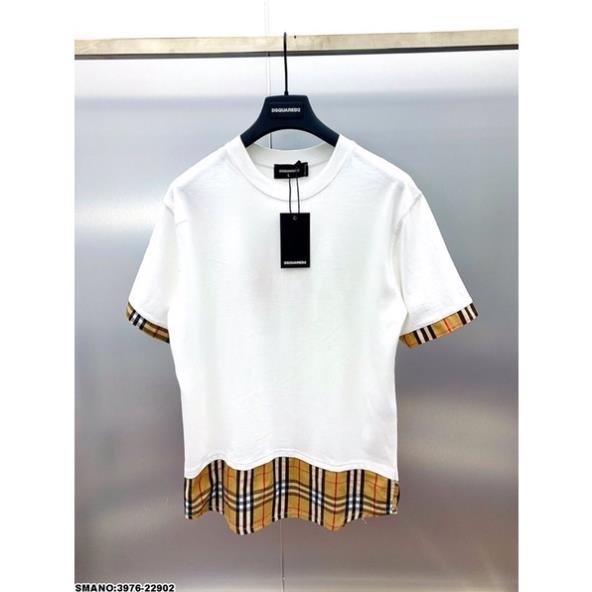 [Siêu Sale] Áo Phông Unisex Dsq Kẻ Vàng Siêu Hot - Áo Thun Cho Nam Nữ Form Rộng Siêu Đẹp