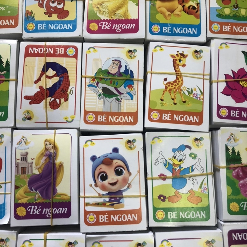 Phiếu bé ngoan cắt sẵn nhiều mẫu dễ thương