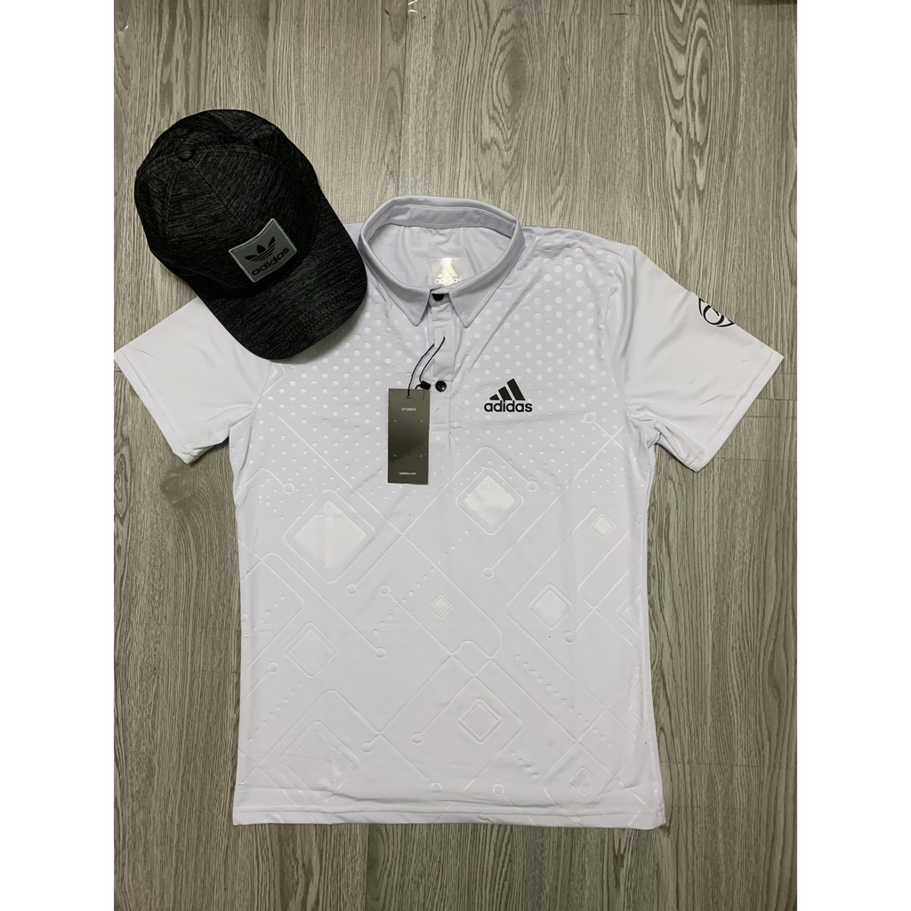 Áo phông nam, Áo thun nam cổ bẻ, ép vân chìm co giãn 4 chiều cao cấp ADI ( ảnh thật ) | BigBuy360 - bigbuy360.vn