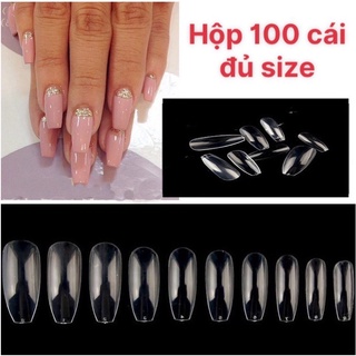 Hộp 100 móng úp Form Thang, móng giả