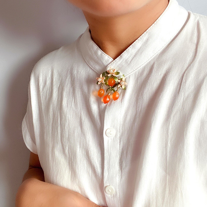 Trâm Cài Áo Hình Hoa Đính Ngọc Trai Sang Trọng Cho Nữ