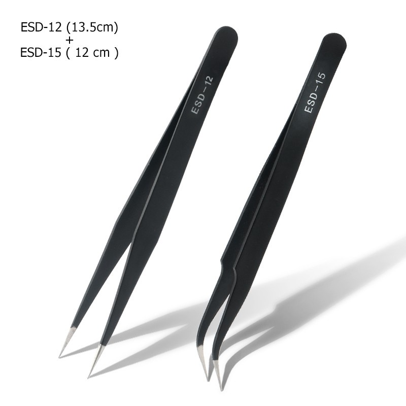 Nhíp Inox Chống Tĩnh Điện Chuyên Dụng Cho Gắn Mi Giả Chất Lượng Cao