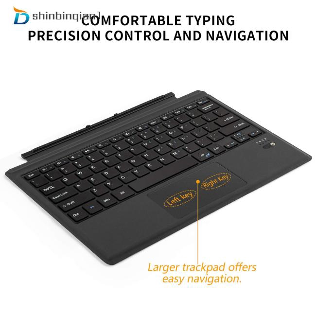 Tablet Bluetooth Wireless Magnetic Ergonomic Keyboard for Microsoft Surface pro3/4/5