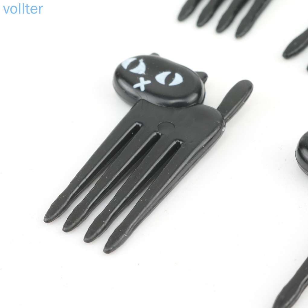 Set 6 Nĩa Ăn Trái Cây Hình Mèo Xinh Xắn