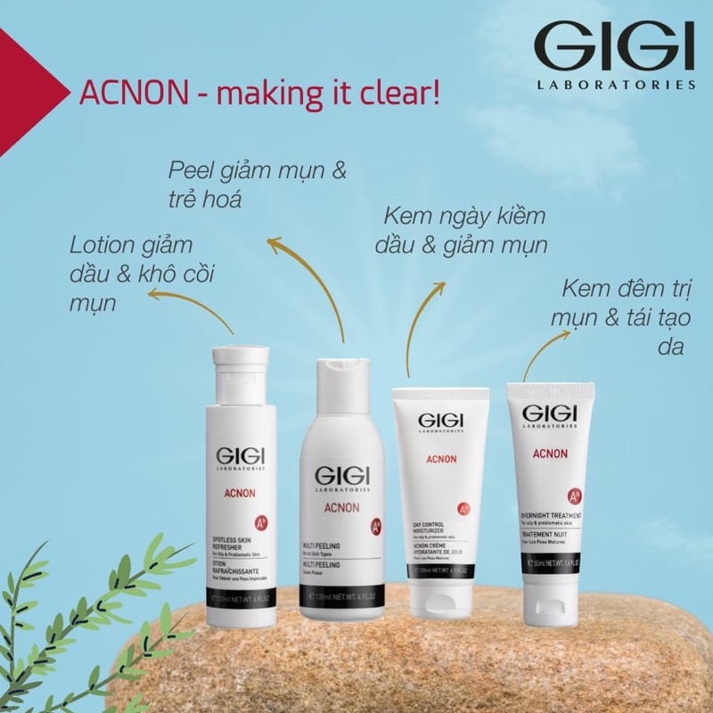 Kem dưỡng chuyên sâu da mụn gigi acnon ban ngày