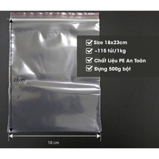 Túi zip chỉ đỏ 1kg