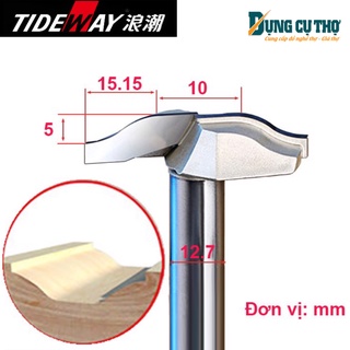 [Hàng Cao Cấp] Mũi Phay Huỳnh Ván Mái Trai Cong Cao Cấp Chính Hãng Tideway - AC1829