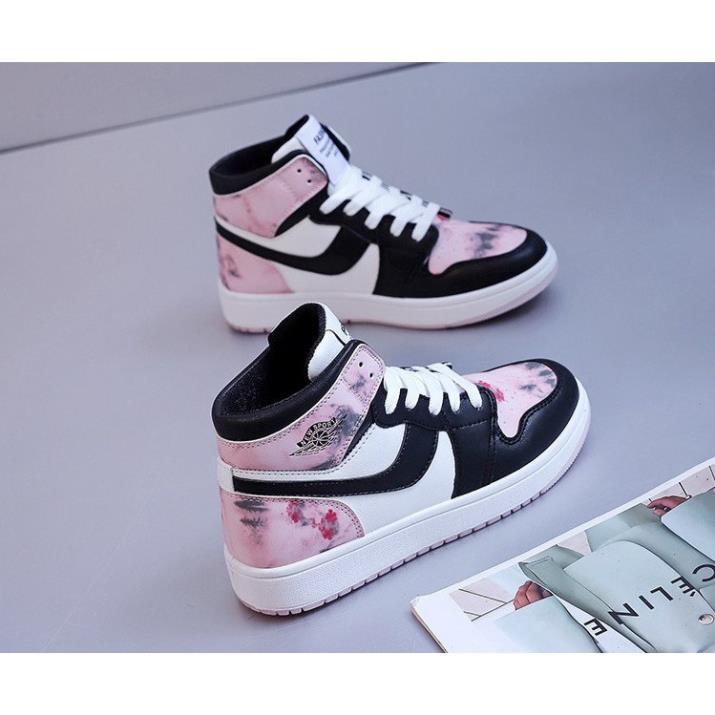 Giày Nữ Air Jordan Cổ Cao Phản Quang 2Bi Bata Hàn Quốc Phối Cực Chất Khi Đi Chơi, Đi Học 2Bi88
