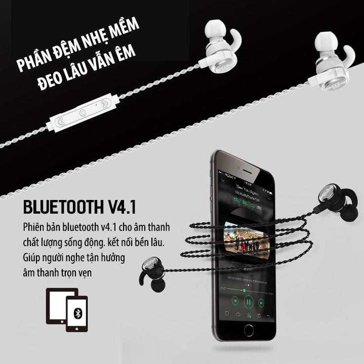 Tai nghe Bluetooth thể thao Remax RB-S10 choàng cổ 2 đầu hít nam châm