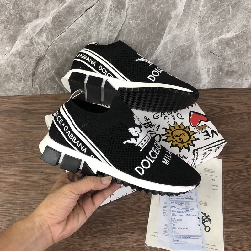 Giầy lười DG chun có hộp kèm - Giầy nam sneaker kèm box