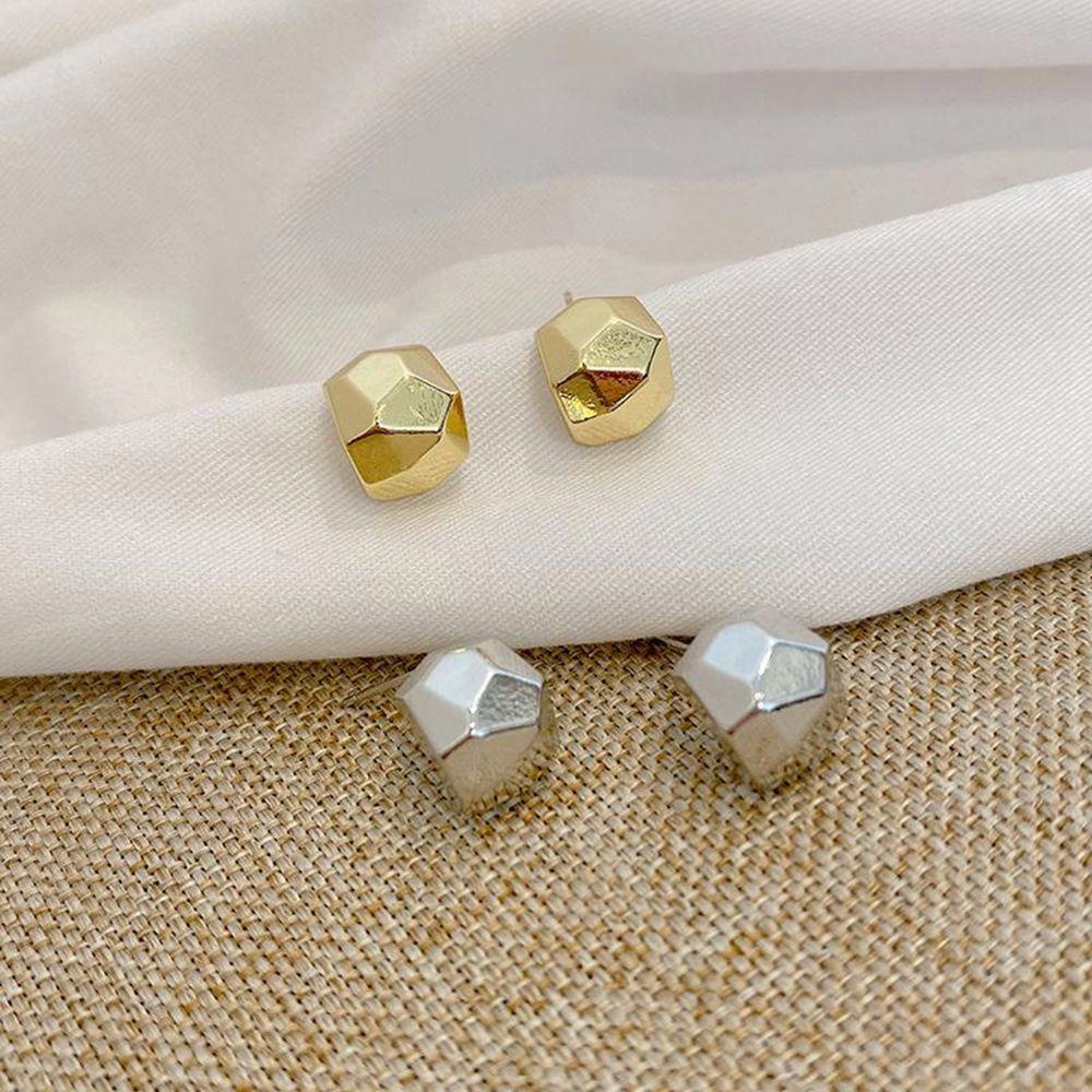 Mocho Khuyên Tai Hợp Kim Ba Chiều Hình Học Ba Chiều Phong Cách Pháp Ngọt Ngào Tinh Tế Cho Nữ