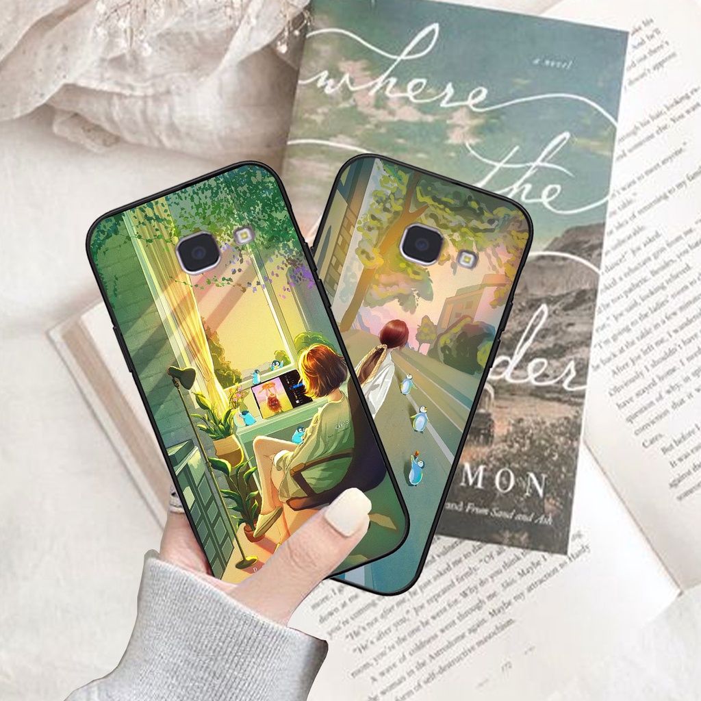 Ốp Samsung M33 / M53 bộ hình cô gái và mèo cưng xinh xắn dễ thương cực đẹp