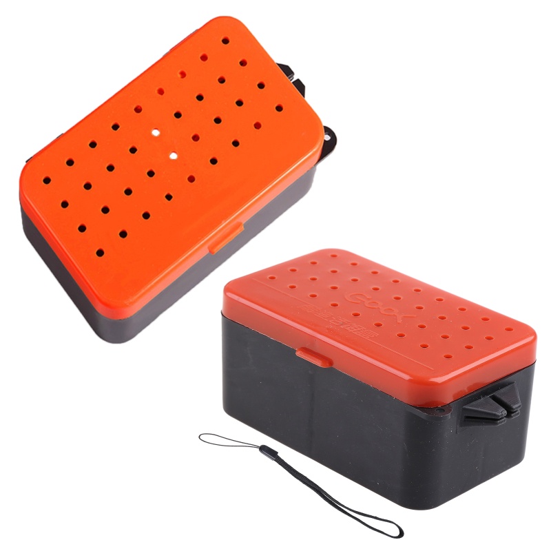 Hộp Đựng Mồi Câu Cá Sâu Bướm Thoáng Khí