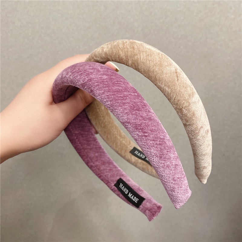 Băng đô cài tóc vải nhung mềm mại phong cách Hàn Quốc mới cho nữ