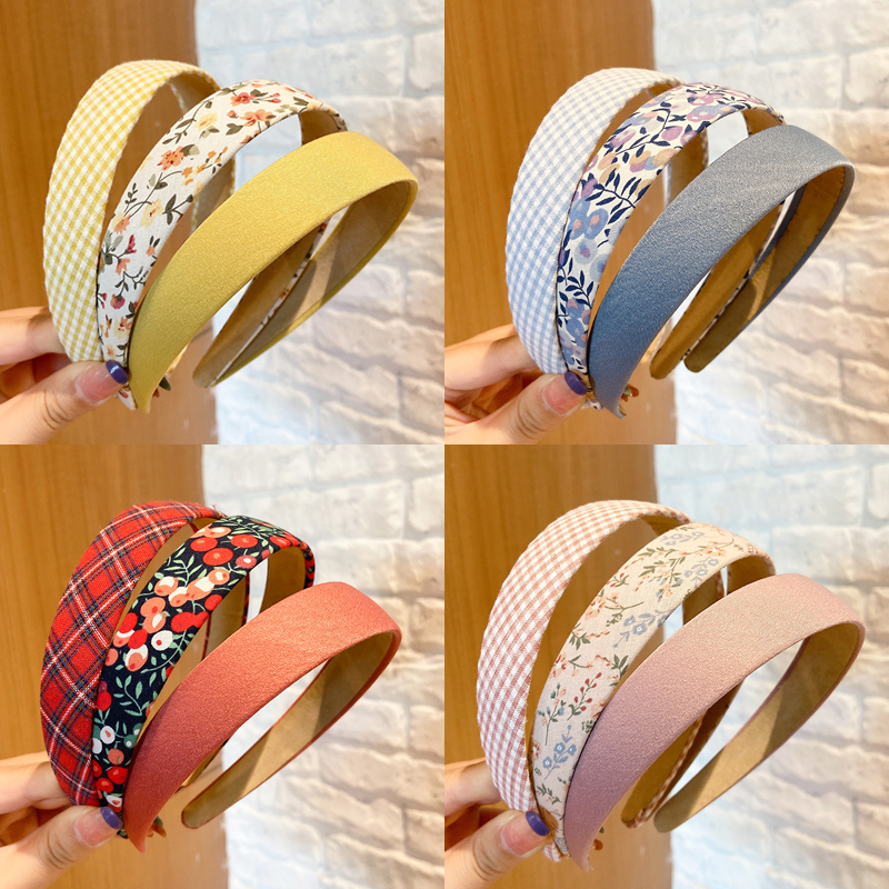 Băng đô rửa mặt in hình đơn giản thời trang Hàn Quốc sành điệu cho nữ