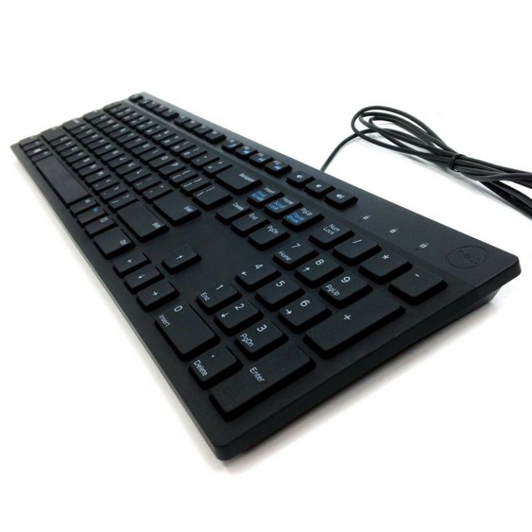 HOT-  Bộ phím chuột DELL có dây (Bàn phím KB216 và Chuột MS116) màu đen, Chuẩn kết nối USB