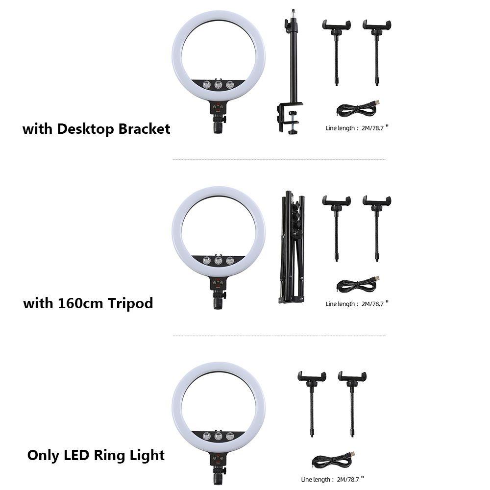 BTLIMER Vòng Đèn Led Chụp Ảnh 13 inch Có Thể Điều Chỉnh Độ Sáng