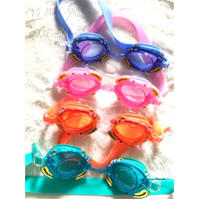 Kính bơi hình con cua cho bé mã BL31 + tặng kèm nhét tai bơi