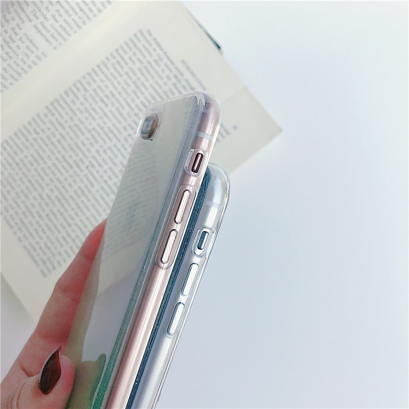 Ốp lưng iphone Kim Tuyến Ombre viền trong chống ố 5/5s/6/6plus/6s/6splus/7/7plus/8/8plus/x/xs/11/12/pro/max/plus/promax | BigBuy360 - bigbuy360.vn