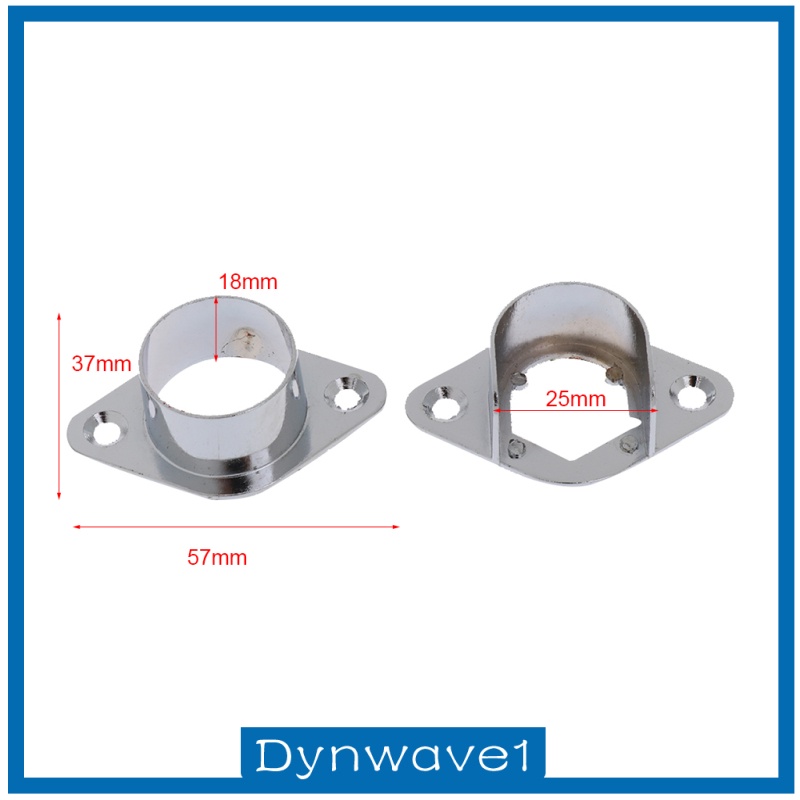 1 Giá Đỡ 2 Thanh Treo Rèm Đường Kính 25mm Tiện Dụng Cho Tủ Quần Áo