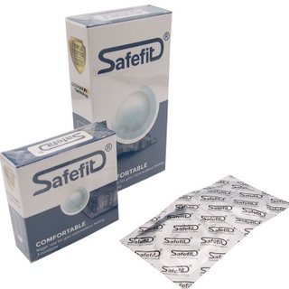Bao cao su mỏng size lớn SafeFit Comfortable - hộp 3 chiếc