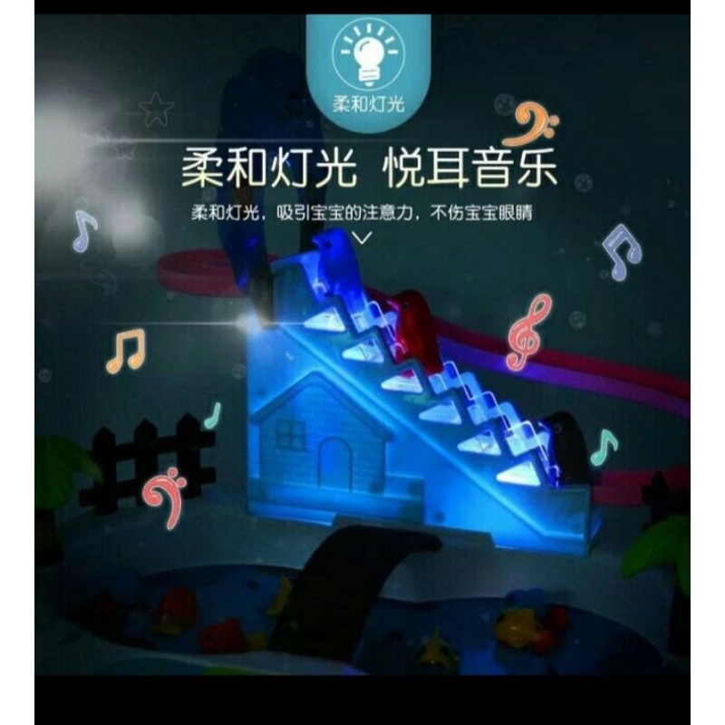 Bộ câu cá hà mã có nhạc có nắp đậy