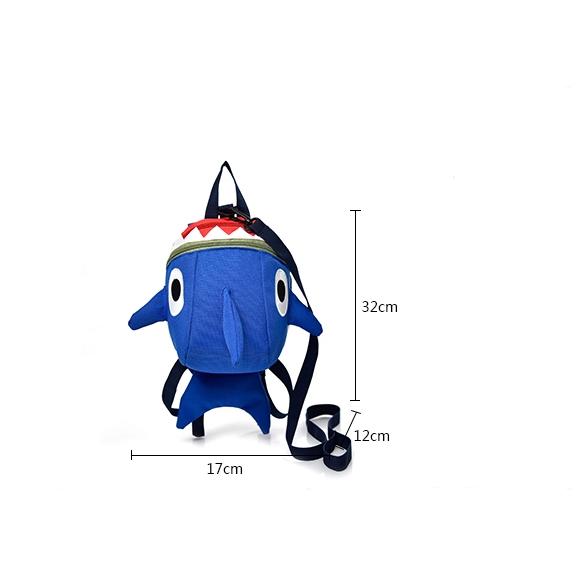 2-5Y Baby Shark Kindergarten Anti-Lost Kids Backpack