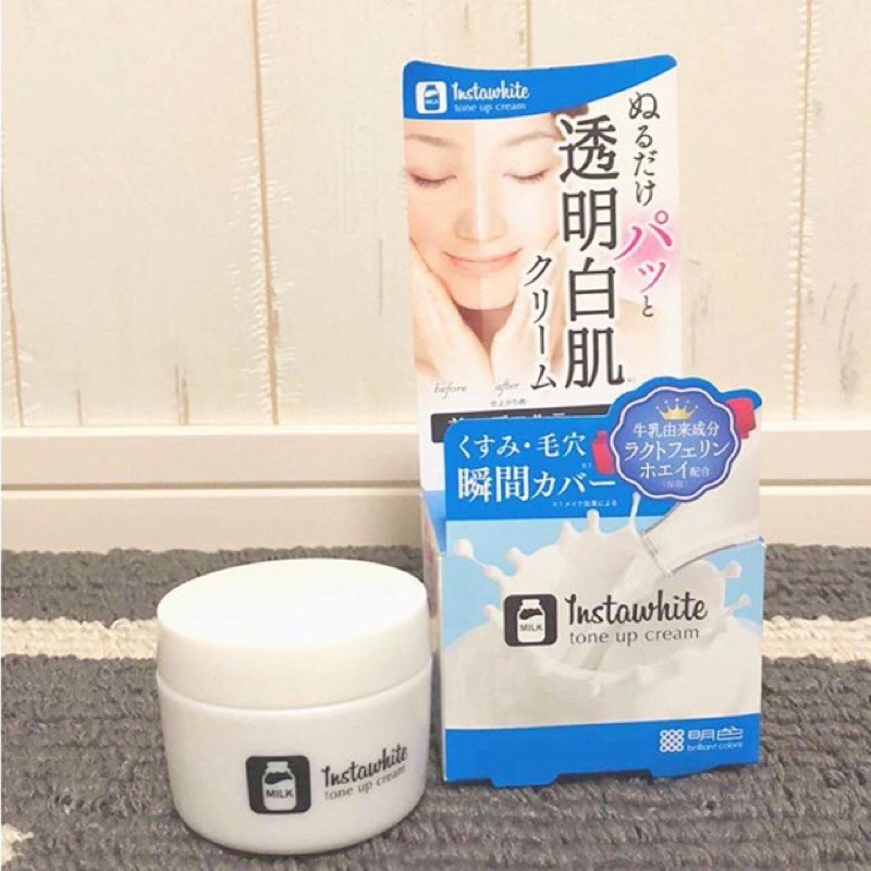 Kem nâng tone instawhite tone up cream meishoku