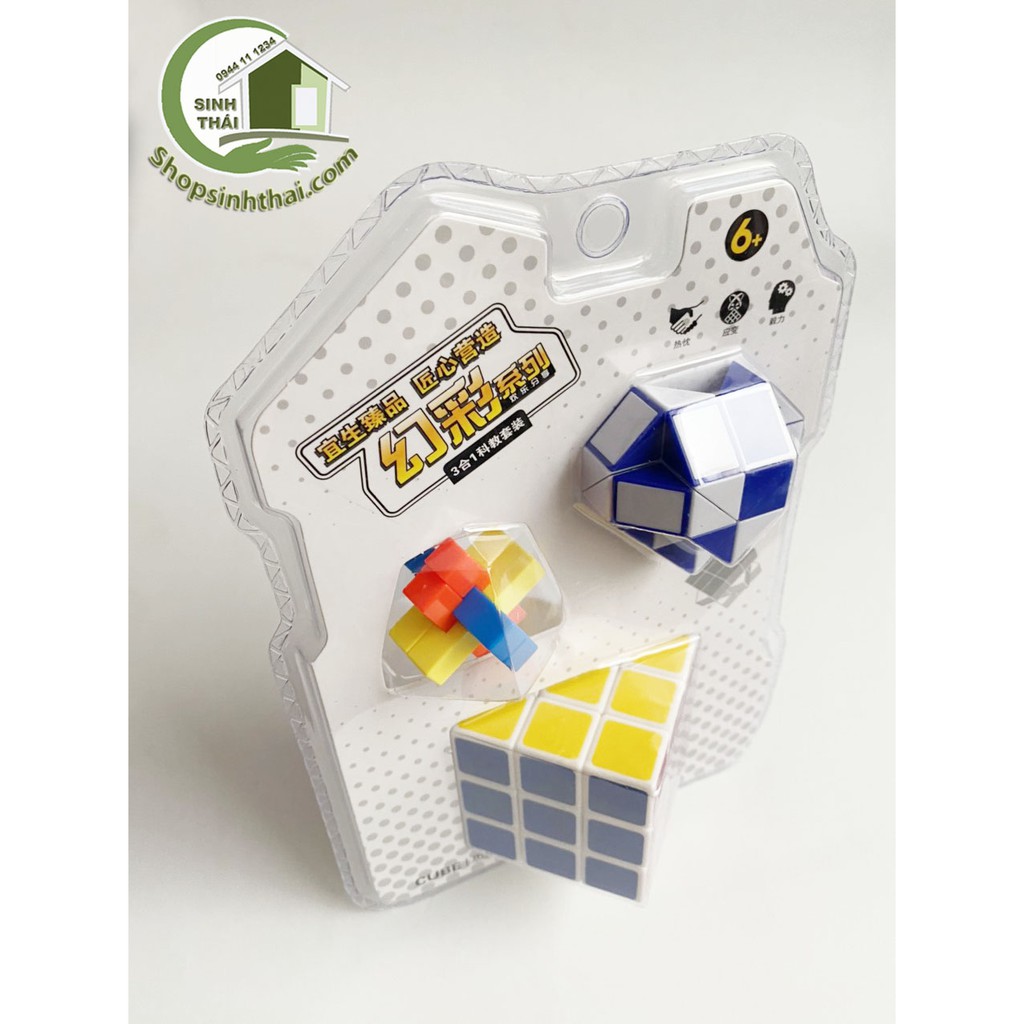 Vỉ 3 cục rubik to nhỏ