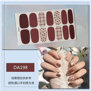 Nhãn Dán Trang Trí Móng Tay 3D Nail Sticker 14 Móng Không Thấm Nước Nhiều Mẫu Tùy Chọn.