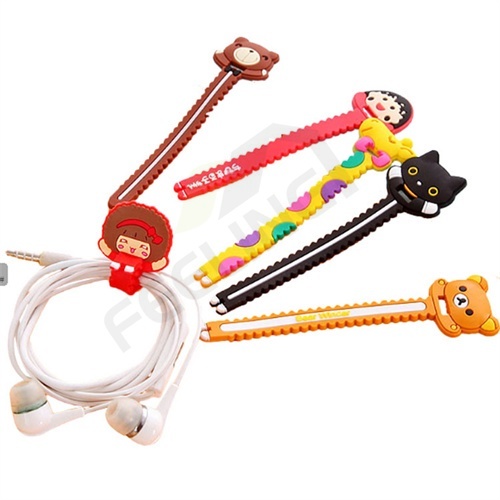 Dụng Cụ Quấn Dây Cáp Bằng Silicon Hình Hoạt Hình Sáng Tạo