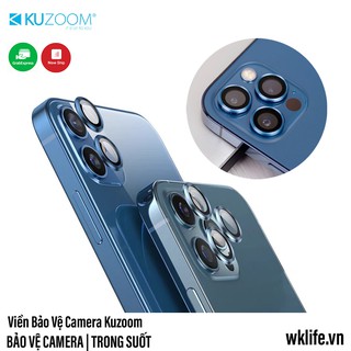Viền Bảo Vệ Camera iPhone 12 Pro Max KUZOOM Viền Kim Loại Kính Sapphire