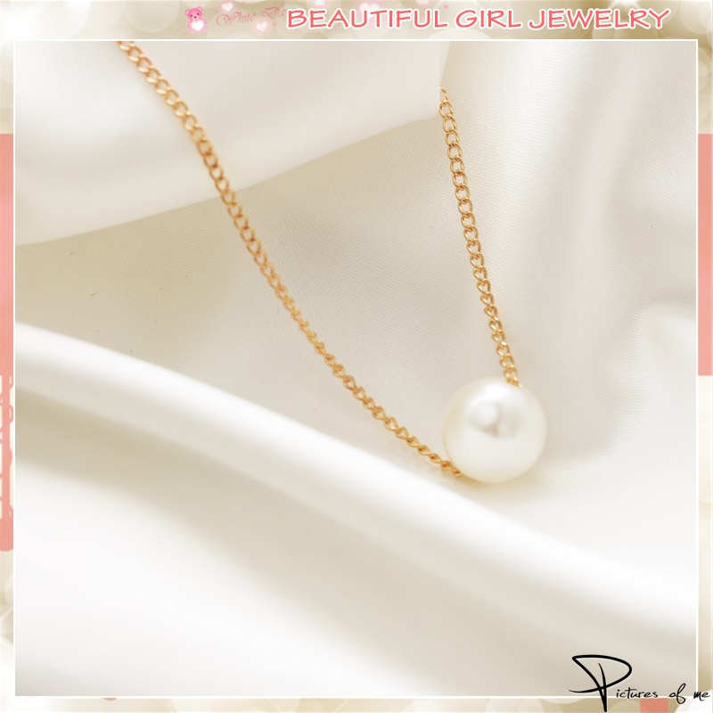 vòng cổ Kim Loại Đính Ngọc Trai Nhân Tạo Thời Trang