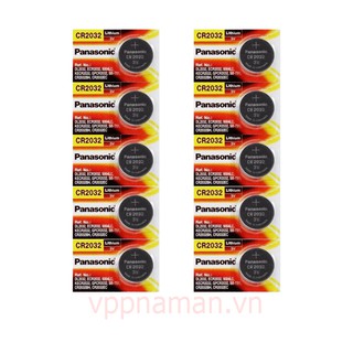 Vỉ 5 viên Panasonic CR2032 lithium 3V