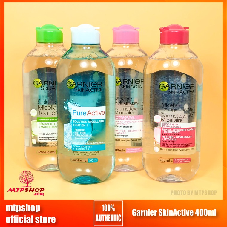 Nước Tẩy Trang Garnier SkinActive 400ml Pháp